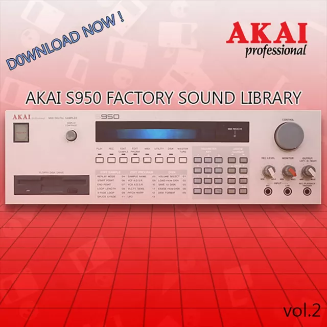 100 Akai S950 S1000 Sound Library Images For HxC Floppy Emulator - Volume 2