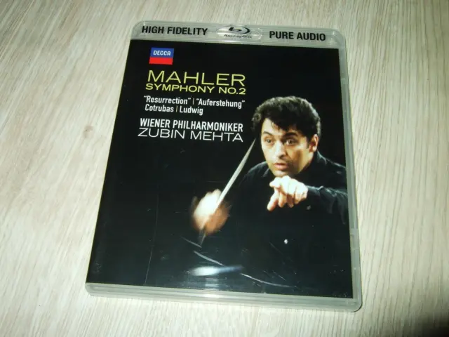 Mehta : Mahler Symphony No.2 High Fidelity  Blu-Ray Pure Audio Disc 2013 Decca