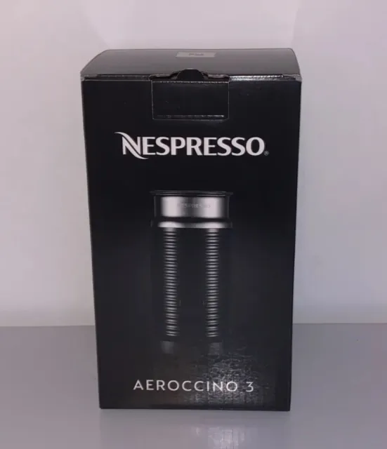 Nespresso Aeroccino 3 Milk Frother Black Brand New Boxed