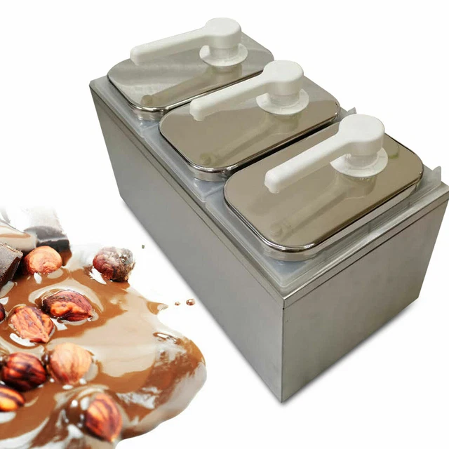 Ketchup Dispenser Pump Squeeze Sauce Condiment Dispenser 3Heads Stainless Steel