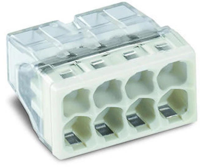 WAGO 2273-0208 Compatto Verbindungsdosenklemme,8 Casella,Grigio - Inhalt: 50 Pz
