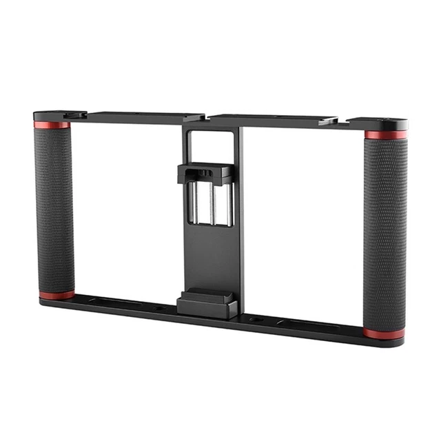 Smartphone Video Cage Mount Holder Handle Grip para -Cineasta Video Maker N5Y3