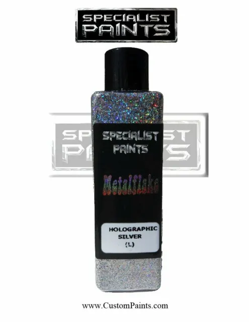 GLITTER METAL FLAKE 50g SILVER HOLOGRAPHIC L - CUSTOM FLIP