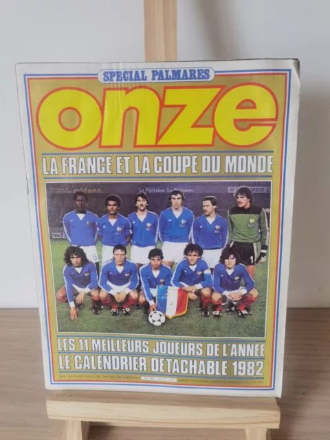 Magazine de sport ONZE,revue football, N°72,12/1981  LA COUPE DU MONDE