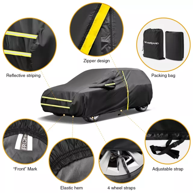 Autoabdeckung Autogarage Vollgarage Car SUV Cover Abdeckplane Schutzhülle M L XL 2