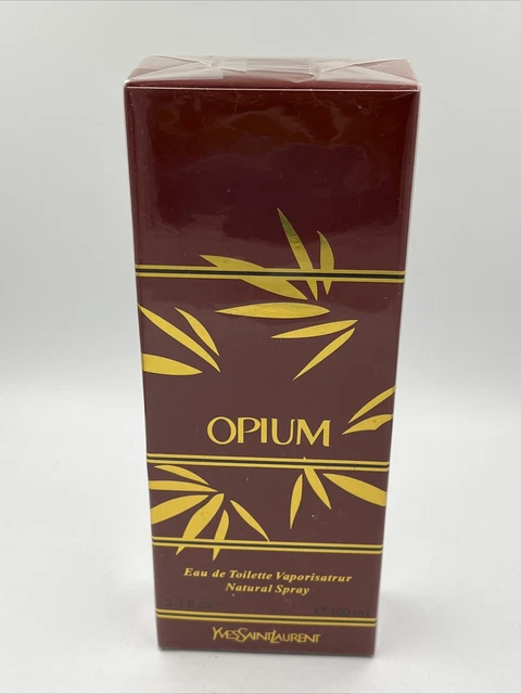 Yves Saint Laurent Opium EAU DE TOILETTE Perfume Spray 3.3 OZ. Vintage Sealed
