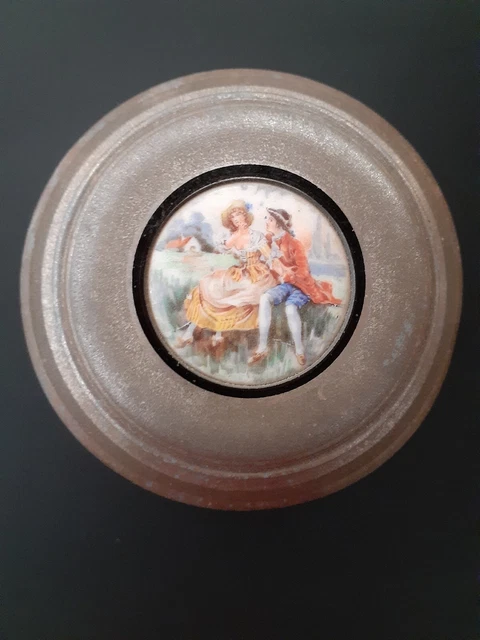 Vintage Thorens Silverite Music Box powder compact & Mirror Romantic Decor Works Vintage Thorens Silverite Music Box powder compact & Mirror Romantic Decor Works