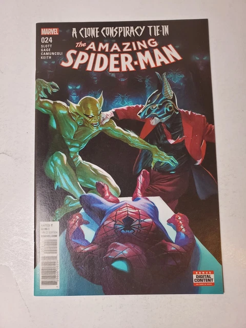 AMAZING SPIDER-MAN #24 ALEX ROSS COVER [MARVEL COMICS, 2016] NM see pics
