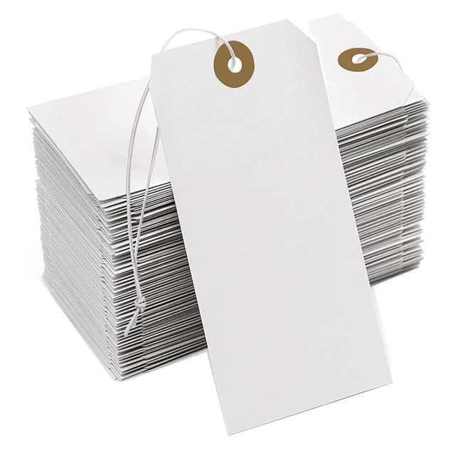 Adesivo carta grandeE con foro di bloccaggio e cavo fissato, 200 pezzi J6G6