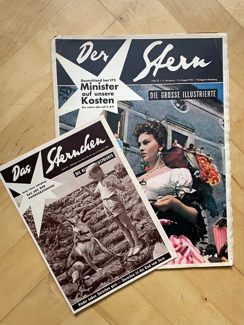 DER STERN★HEFT #33 v 14 8 1955★Sophia LOREN★Rupprecht tot★BEGUM★AGA