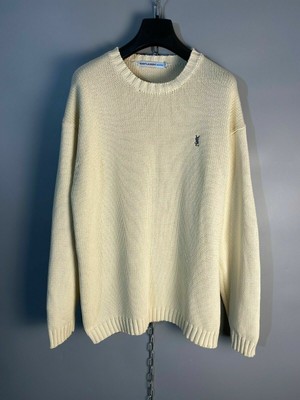 YVES SAINT LAURENT YSL Mens Knit Crew 