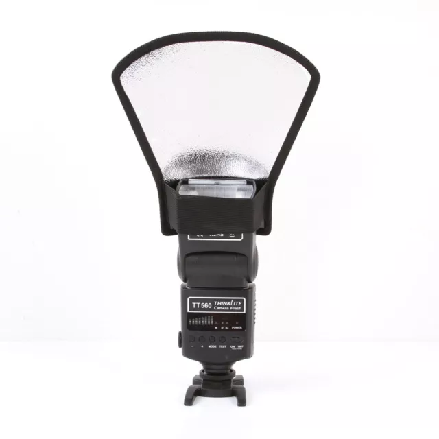 Silver White Flash Diffuser Softbox Reflector for Canon Nikon Pentax Speedlite