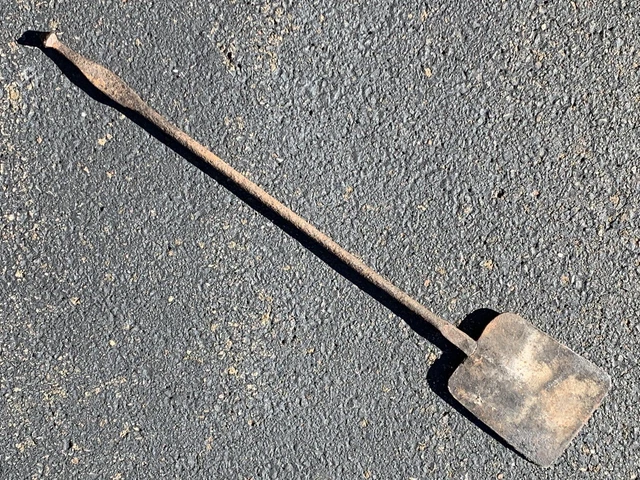 Early Antique 19th Century Wrought Iron Fireplace Shovel Primitive 28” Forged