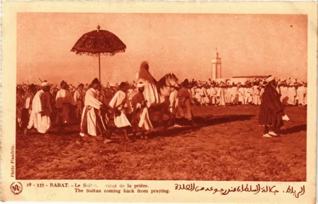 CPA AK MOROCCO RABAT - The Sultan Returns from Prayer (219725)