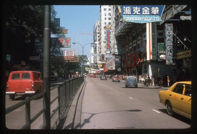 sl68 Original slide 1975 Hong Kong Tsim Sha Tsui Swindon Book Store  791a