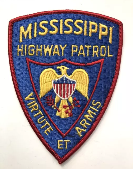 Mississippi Highway Patrol Police Patch  5" -older version