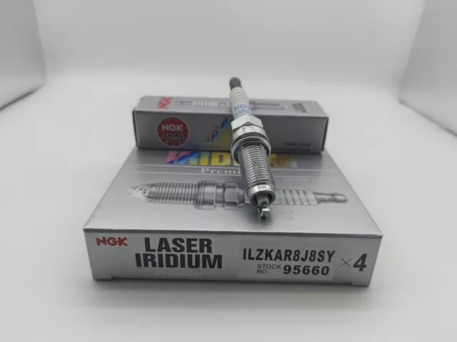 4PC Spark Plug For Honda 2018 95660 LASER IRIDIUM ILZKAR8J8SY JP