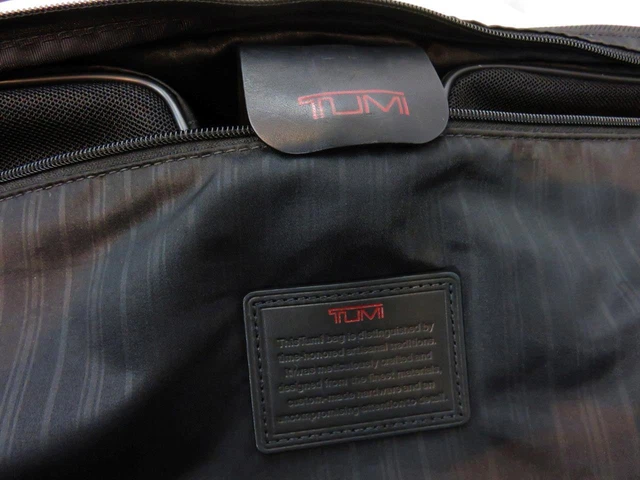 Tumi Garment Bag Black Ballistic Nylon Bi-Fold Carry-On Suit 24" x 18" 6