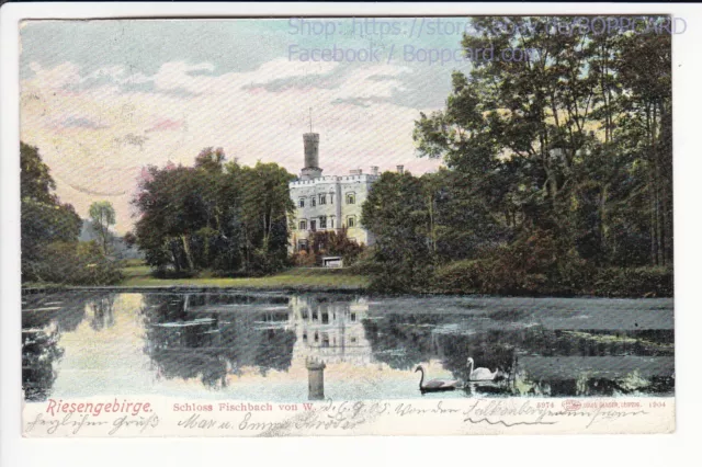 Schlesien , Riesengebirge , Schloss Fischbach , Karpniki , 1905