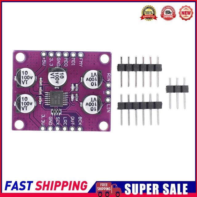Pcm1808 stereo single ended analog input decoder for voice control
