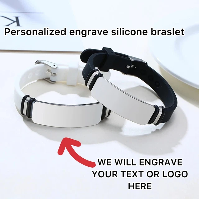 Brazalete de identificación médica personalizado impermeable alerta médica brazalete de emergencia