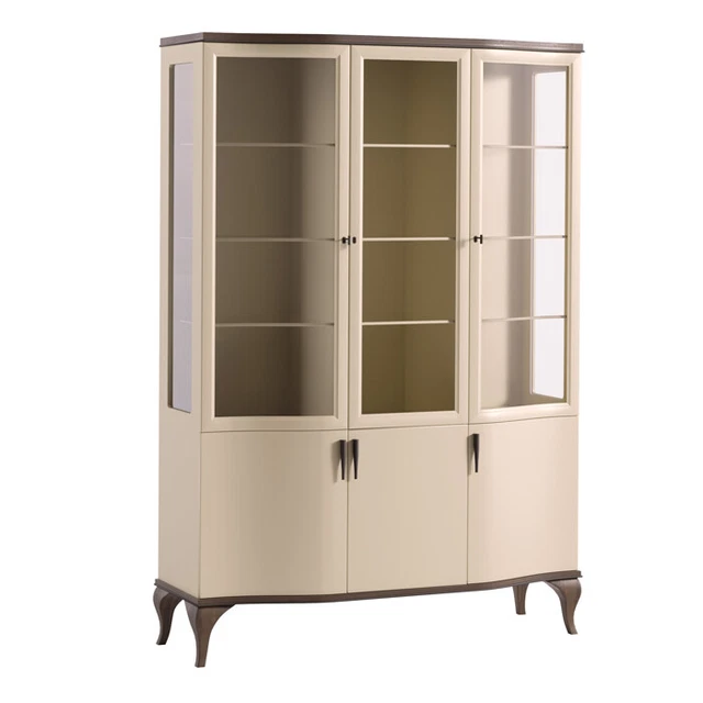 Vitrine Highboard Homestyle4u - Meuble De Rangement Industriel Bois, Verre Et Métal (153 Cm)