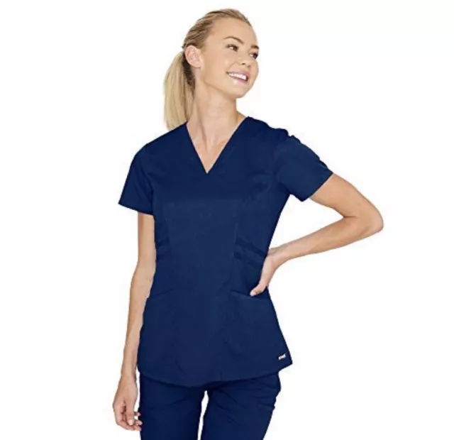 Grey's Anatomy Barco Marquis 3-Pkt V-neck Princess Scrub Professional Top Indigo