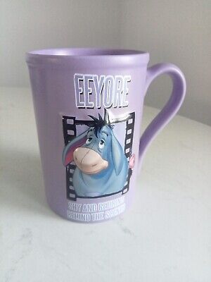 Disney Store Large EEYORE Purple 3D Coffee Mug Tea Cup Winnie The Pooh Exclusive