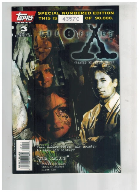 The X-Files 3  Special Numbered Edition  2nd Print  1995 VF Topps Comic