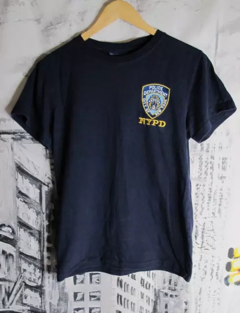 NYPD Officially Licensed Embroidered T-Shirt New York Police Department Size S