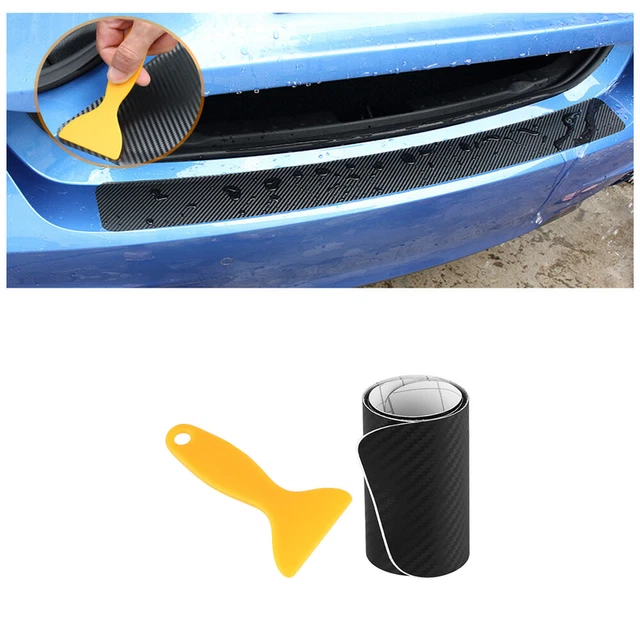 CARBON FIBER PVC Car Rear Bumper Edge Protector Corners Trim Sticker