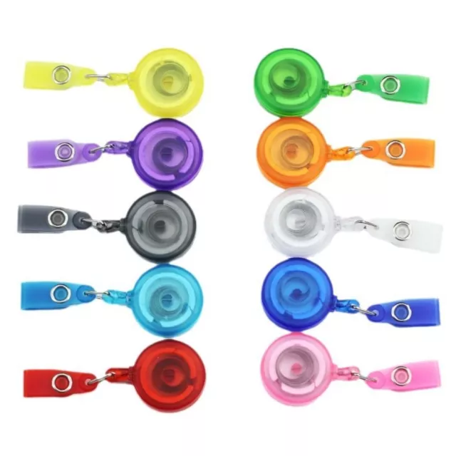 Anti-Lost Retractable Badge Reel Key Ring Easy-to-pull Buckle  School Student