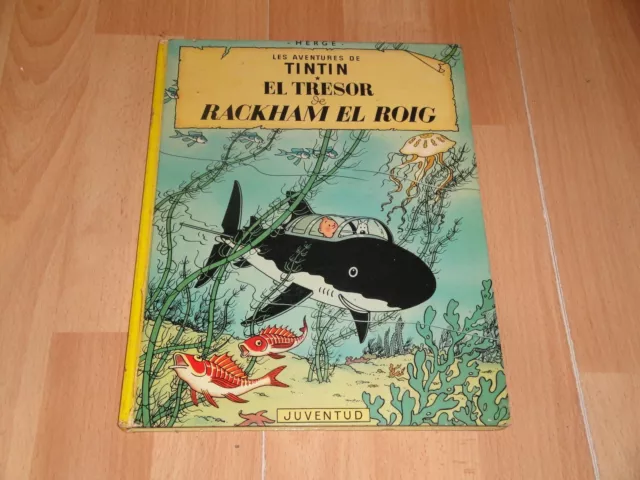 El Tresor De Rackham El Roig Les Aventures De Tintin Herge 5ª Edicio En Catala