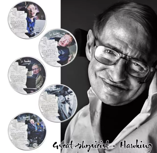 Stephen hawking’s silver commemorative coins, 1942 - 2018 - Oxford