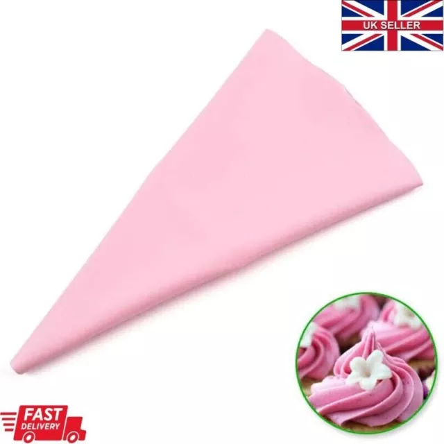 3 Sizes Silicone Cake Piping Bag For Cupcake Cream Pastry Decoration Reusable UK