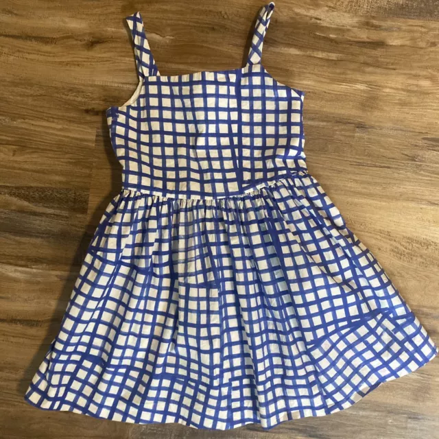 Milly Minis Blue Patterned Dress Girls Size 8