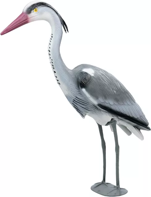 Señuelo Heron Pájaro Para Jardín Estanque Decoración Realista Repelente Estatua