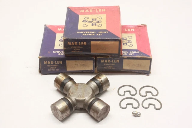 NOS Lot/3 1950's 1960's Car Truck UNIVERSAL JOINT U-JOINT REPAIR KIT Part J5-160