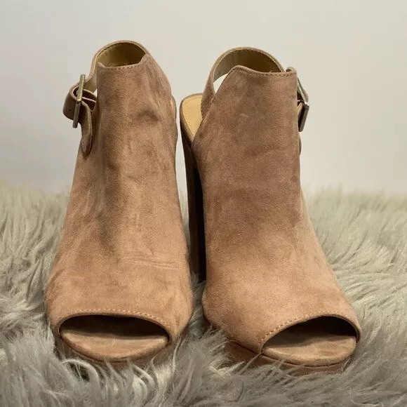 Report taupe block heel platform size 8 - Libbie 2