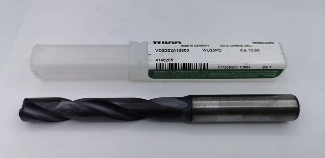 Widia 4148154 VDS202A03658 3,658mm Vollhartmetall Bohrer Vari Drill Widia 4148154 VDS202A03658 3,658mm Vollhartmetall Bohrer Vari Drill