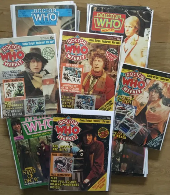 Doctor Who Weekly / Monthly #1-84 (Marvel UK comics) With Free Gifts