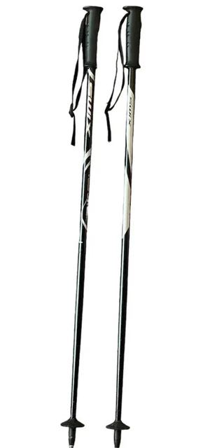 Swix Techlite Jr. Downhill Ski Poles 80 cm Black and Silver