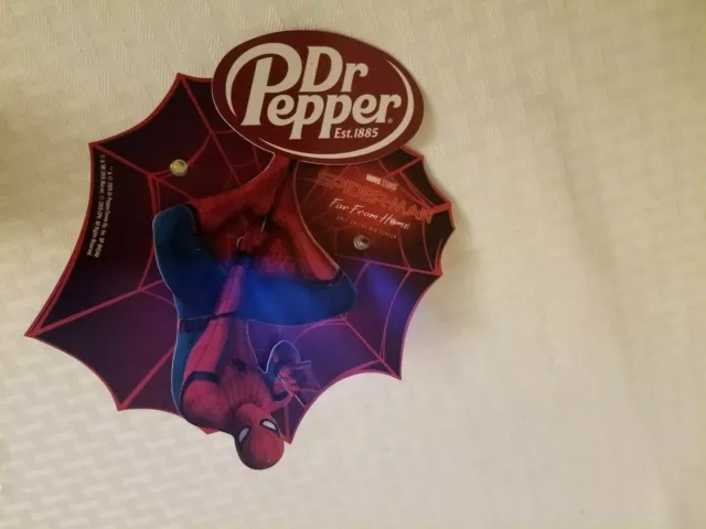 Spider man Far From Home Dr pepper coca cola cooler door cling Marvel Studios