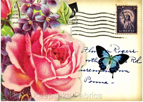 Stunning Wild Flowers Butterflies Quilt Block Multi Sz FrEE ShiP WoRld WiDE (F5