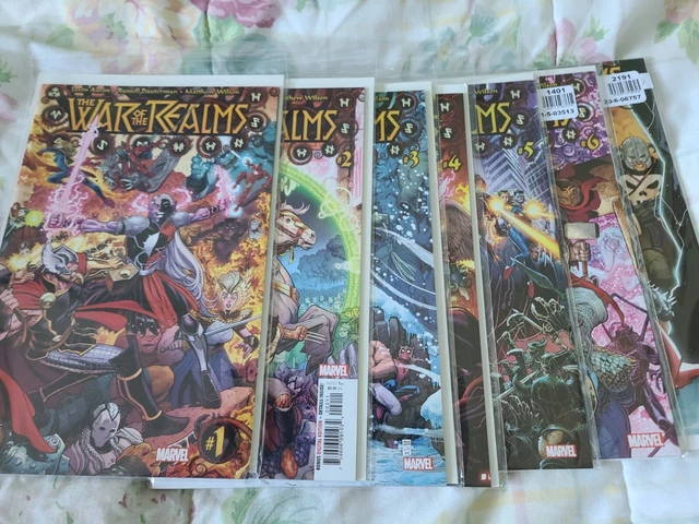 Marvel The War of the Realms #1-6+OMEGA. Jane Foster Valkyrie Set 2019 VG/NM
