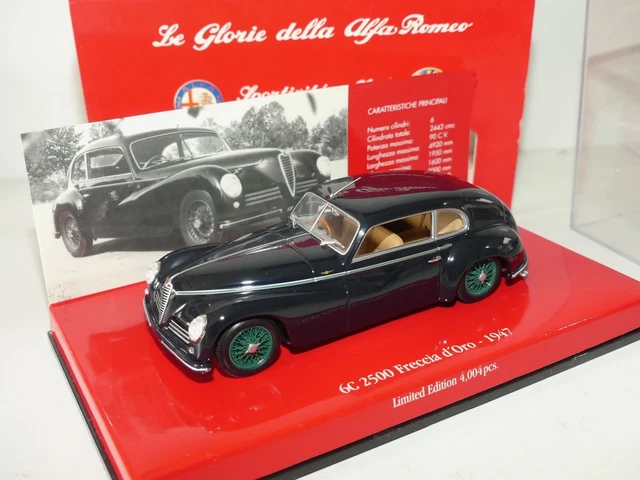 Modèle Réduit 1:18 Alfa Romeo 6C 2500 Freccia D'Oro 1949 Verte - BBR édition Collector