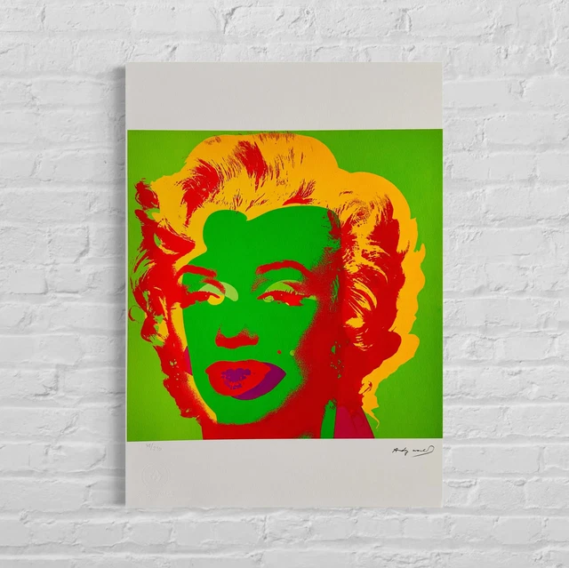 Lithographie Andy Warhol Marilyn Années 80 - Édition Limitée Signée, 60x60 Cm, Neuf