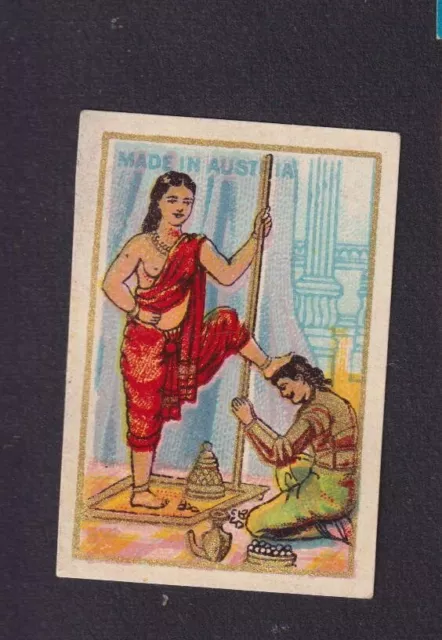 SE Old Matchbox label  Austria Germany  BN165703 Woman India