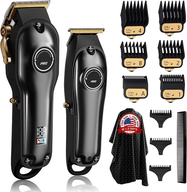 Kit Máquina De Cortar Cabello Para Afeitar Recortadora Recortar Pelo Corte Barba
