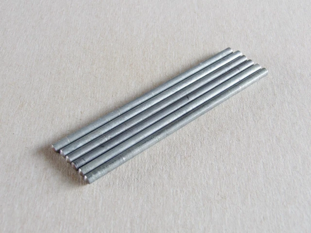 6 MECCANO 4 Inch Axle Rods Part 15b Straight £2.00 - PicClick UK